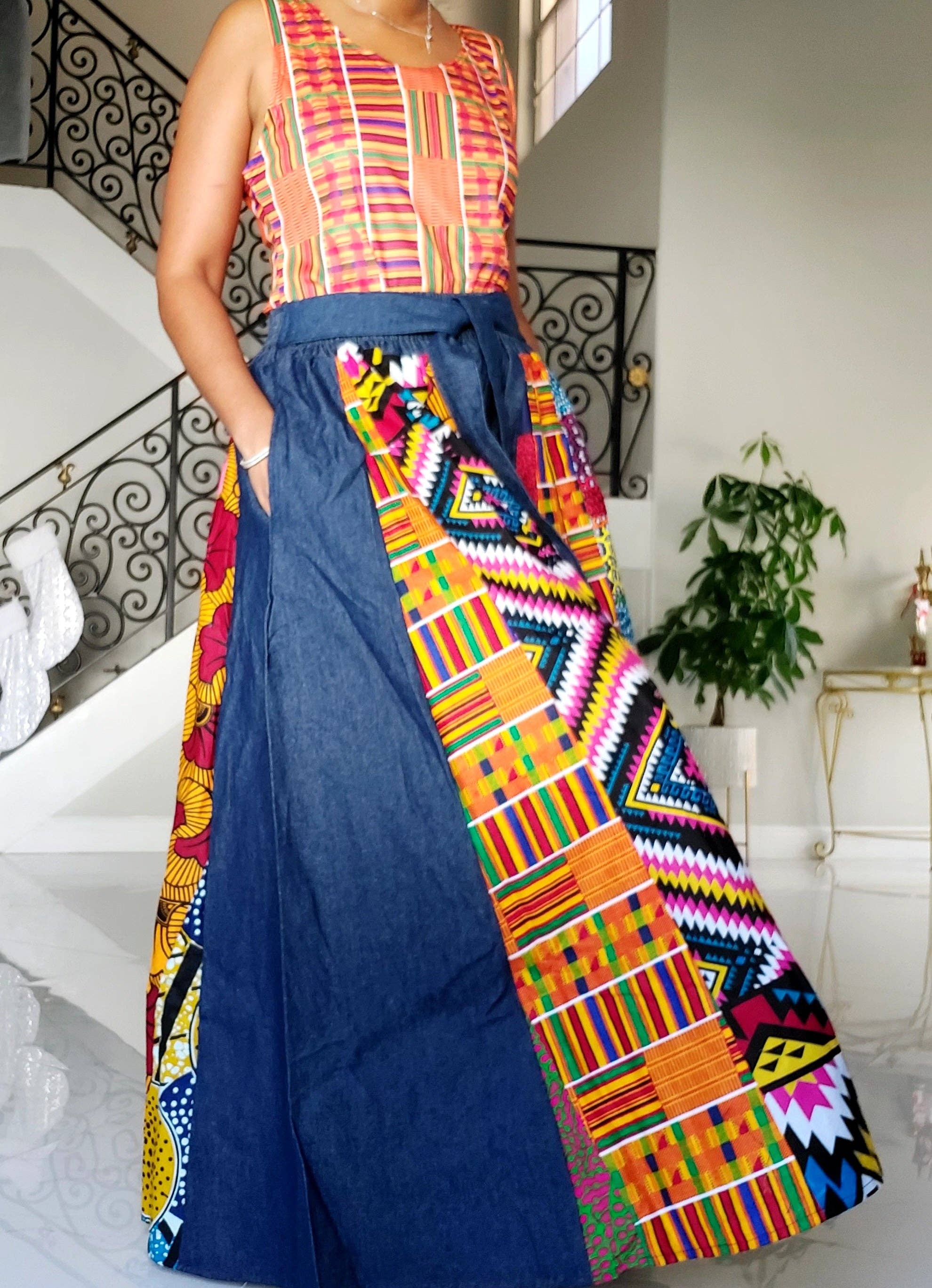 India Batik – Calças - Mulher por atacado – 702- Calça Palazzo Mulher - Gango/Multi-Estampas8