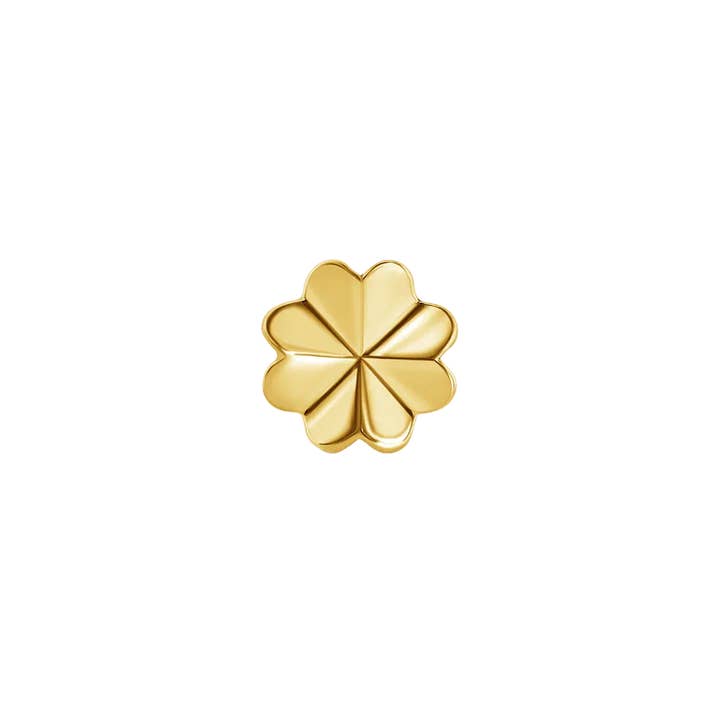 Clover – 14K Gold Threadless/Threaded End for wholesale by Piercing-zone