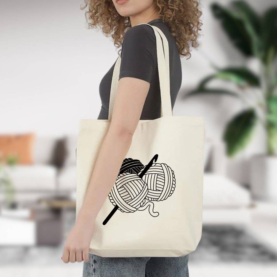Anna B. Shop – wholesale Bärkasse - Unisex – Garnbollar Crocheter & Snitter Tygväska, anpassad väska4