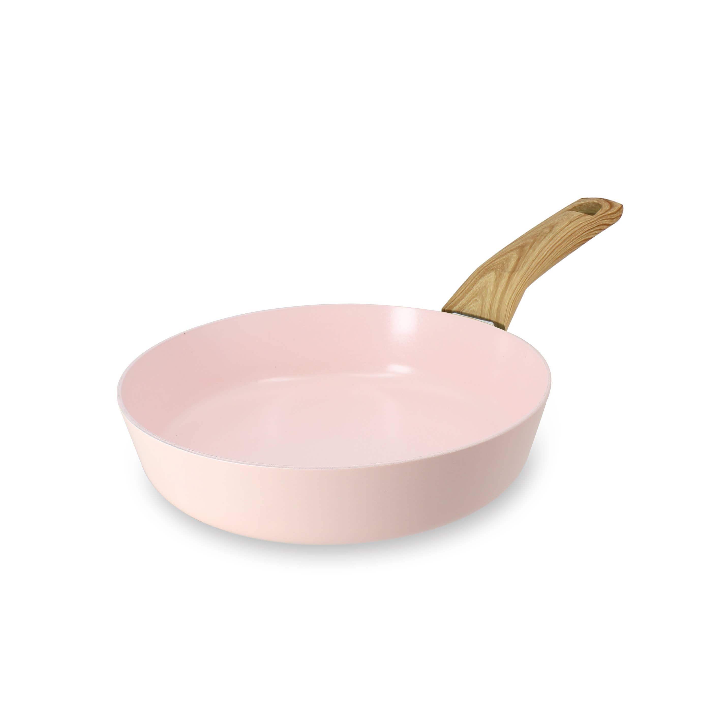Menastyl - Wholesale Pan - Pink 20cm frying pan in recycled aluminum induction2