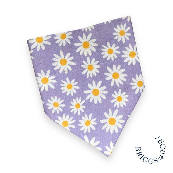 Purple Daisy Dog Bandana for wholesale by Briggs & Rory
