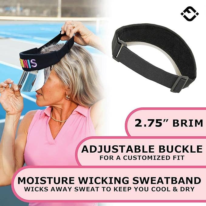 Funky Junque - Wholesale Visor - Women's - Sun Reflecting Women's Sports Visor - TENNIS5