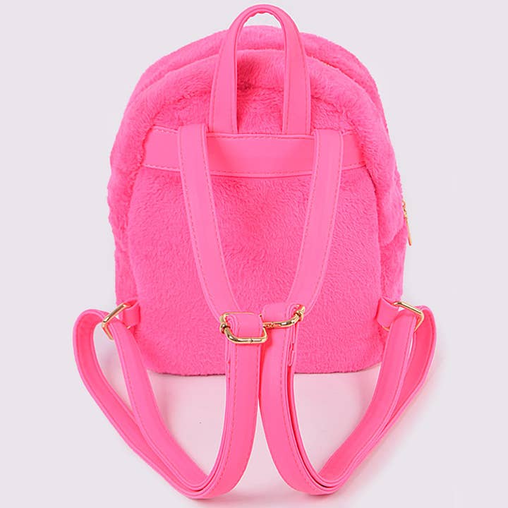 3AM BY H&D ACCESSORIES - Wholesale Backpack - Women's - Soft Fuzzy Backpack5
