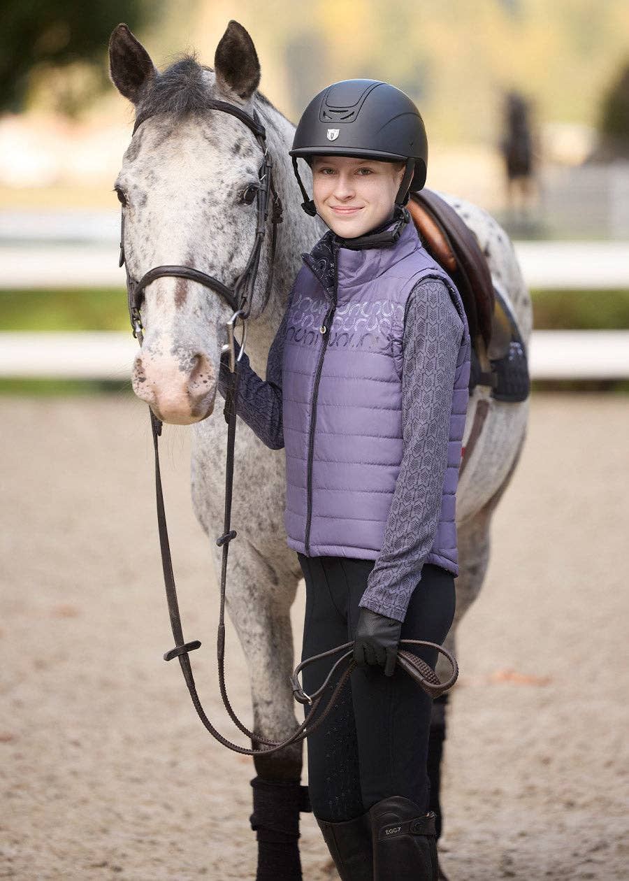 Kerrits - Vendita all'ingrosso Gilè imbottito - Bambini - Gilet da Equitazione Trapuntato Reversibile per Bambini Ride the Wind9