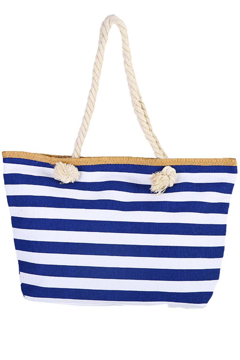 ACCITY - Wholesale Beach Bag - STRIPE CASUAL TRENDY BEACH BAG_CWAB2932