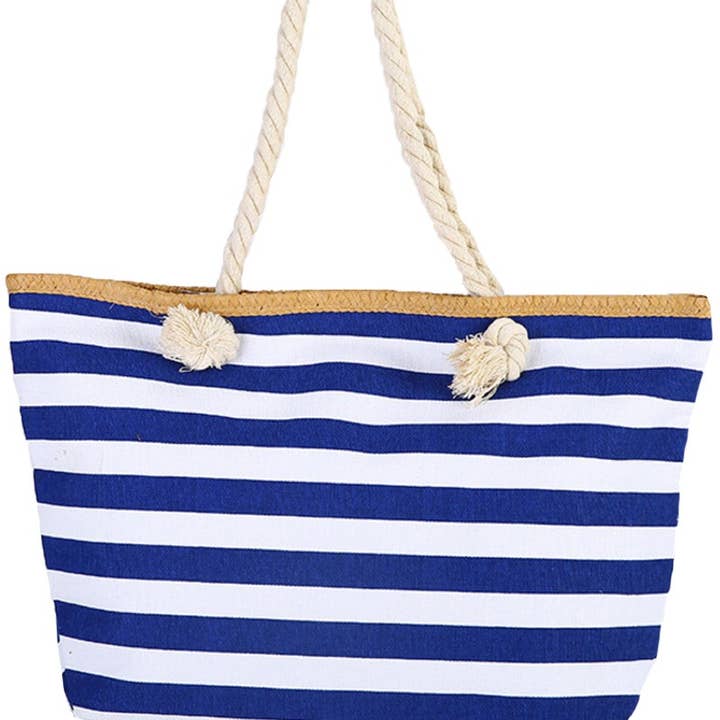 ACCITY - Wholesale Beach Bag - STRIPE CASUAL TRENDY BEACH BAG_CWAB2932