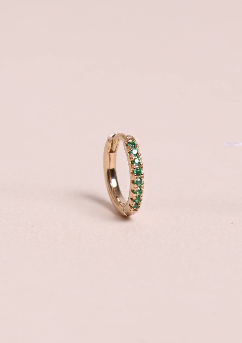 Waekura – wholesale Huggie earrings – Shiny mini creole - Basil0