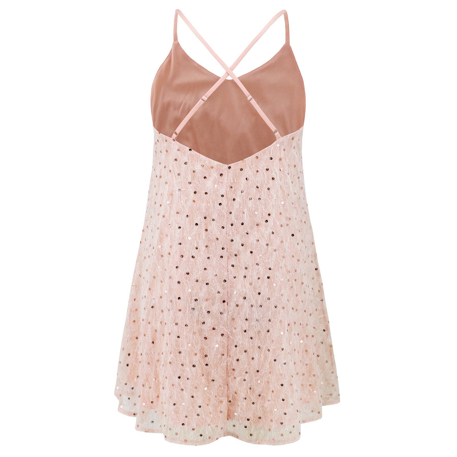 Marayn - Vendita all'ingrosso Vestito - Donna - Abito Mini con Paillettes a V Eleganza da Festa e Ballo24