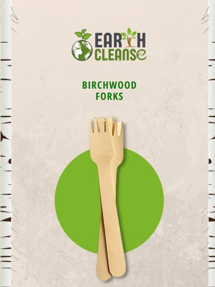 Trägafflar 6,3" - 10000-pack för wholesale av Earth Cleanse