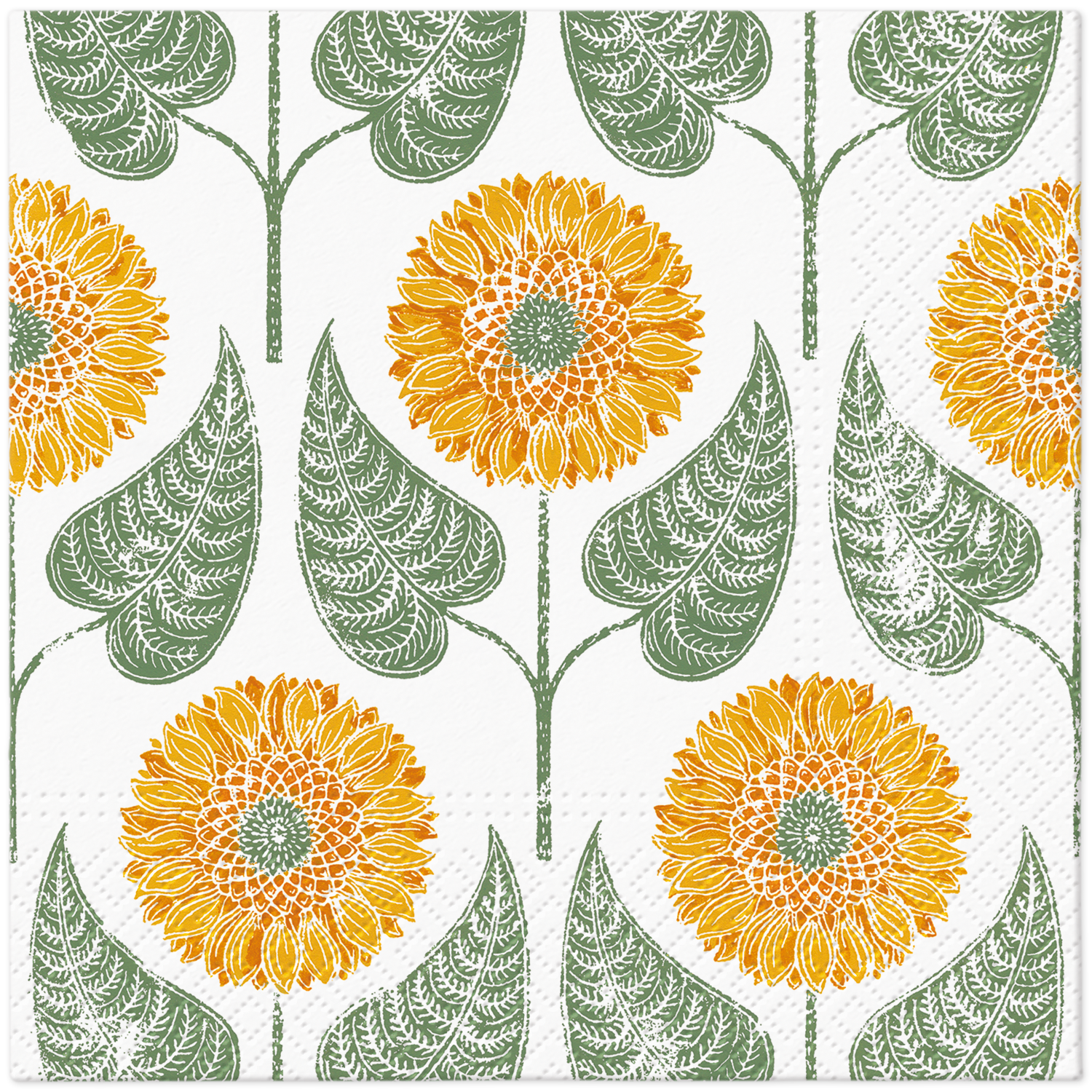 European Excellency - Wholesale Wegwerpservet - Zonnebloemenpatroon Lunchservetten - Zonnebloem Papieren Servetten0