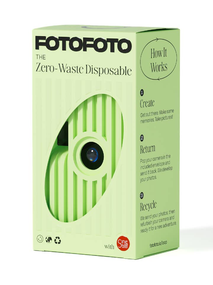 Fotofoto "Meadow" | Sustainable Disposable Camera for wholesale by Fotofoto