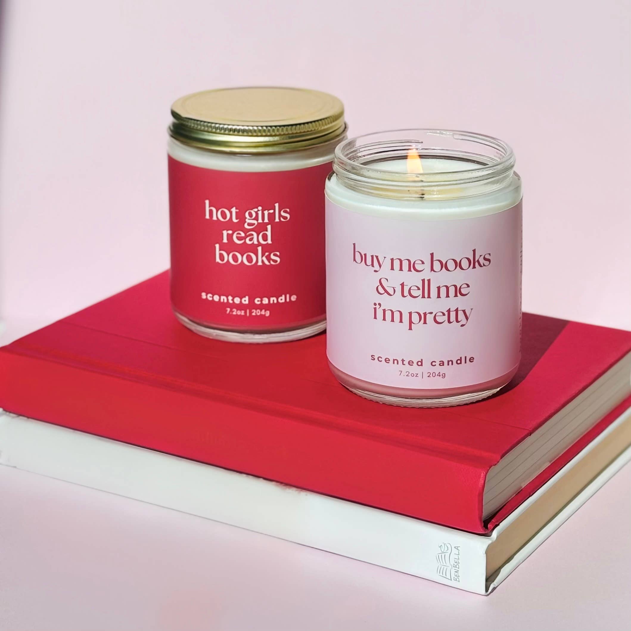 Free Ethos - Wholesale Jar/Filled Candle - Hot Girls Read Books Candle | Fall Bookish Candle5