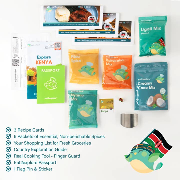Eat2explore - Wholesale DIY Food Kit - COOKING KIT - explore KENYA food & culture