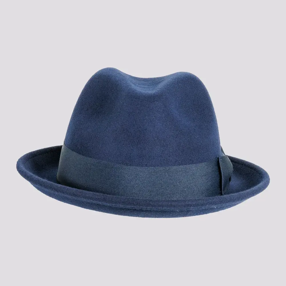 American Hat Makers - Wholesale Fedora - Unisex - Crushable Wool Felt Pinch Front Hat - Style Pablo24