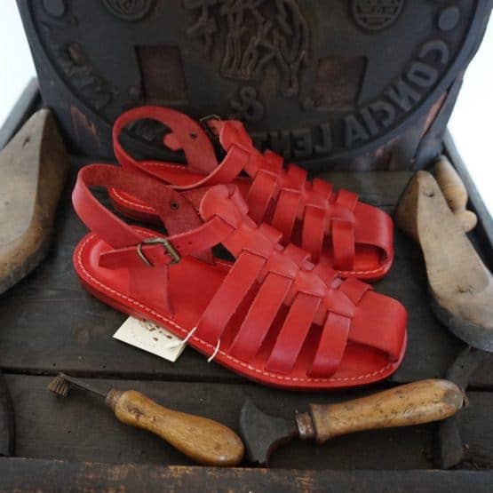 Mario Doni - Wholesale Sandals - Men's - Men's Handmade Sandals in Leather and Vegetable-Tanned Leather #37