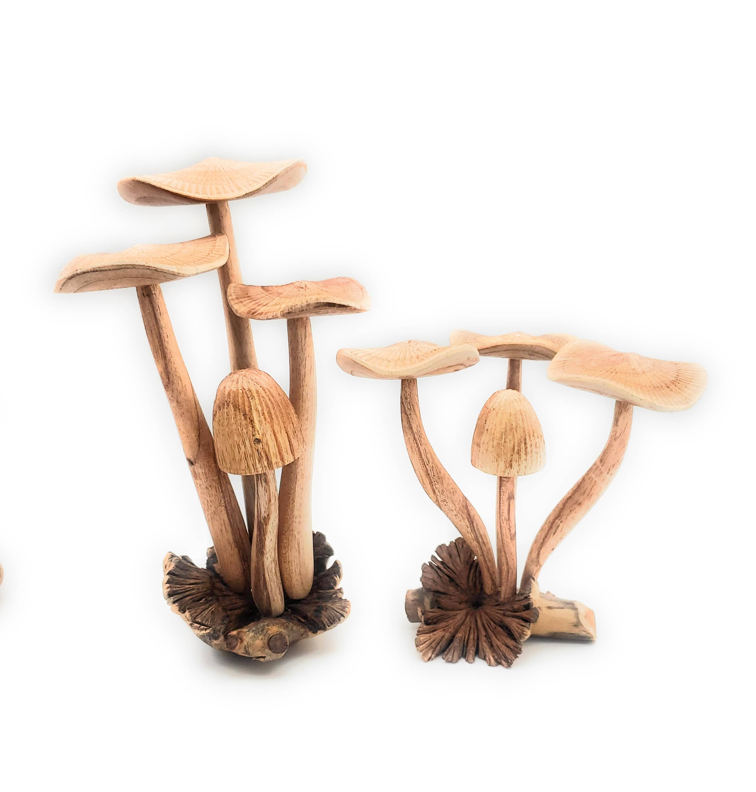 A Lost Art - Wholesale Decorative Tabletop Object - Hand Carved Jumbo Wooden Magical Mushroom2