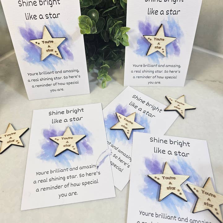 Dina stjärnfickkram positiva bekräftelsebilar för wholesale av Sals Forever Flowers Ltd