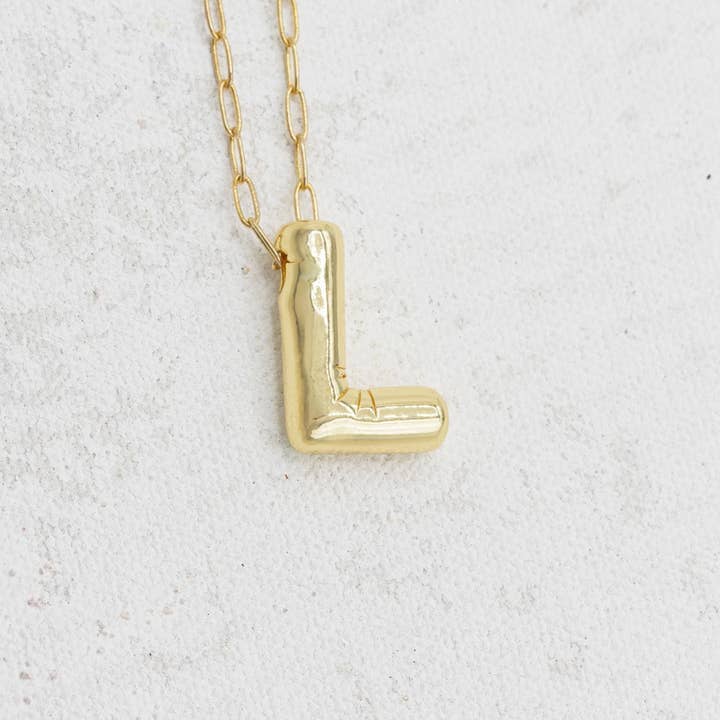 EMERSON & OLIVER - Vente Colliers à pendentif - Collier en forme de lettre à bulles en or35