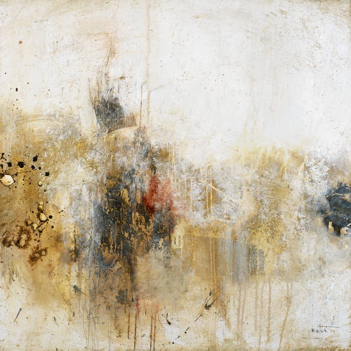 Abstract Art Print on Canvas <br>Title: Die Trying for wholesale by Michel Keck LLC