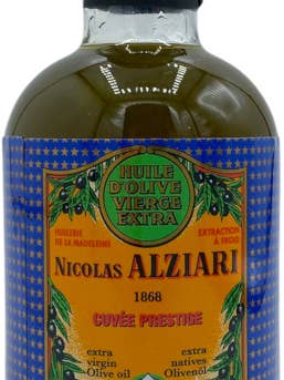 Alziari Extra virgin olive oil cuvée Prestige bottle for wholesale by French Feast