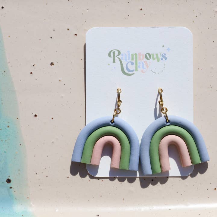 Rainbow's Clay - Wholesale Dangle Earrings - RC Rainbow1