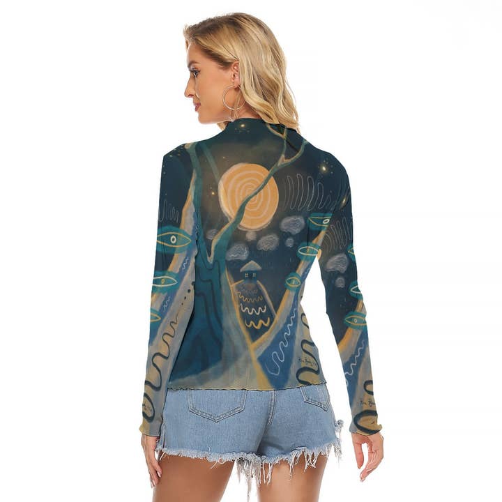 All Around Artsy - Wholesale T-shirt – women's - "January" Mesh Shirt4