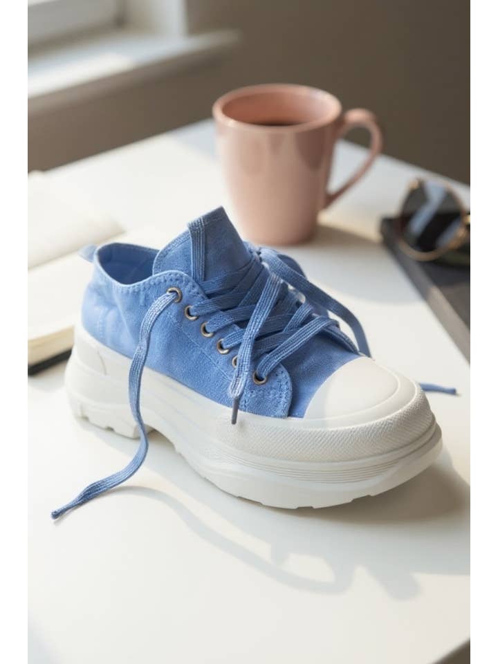 A Woman we Love - Wholesale Lifestyle trainers – Women′s - Low-Top Unisex Sneakers – Blue2