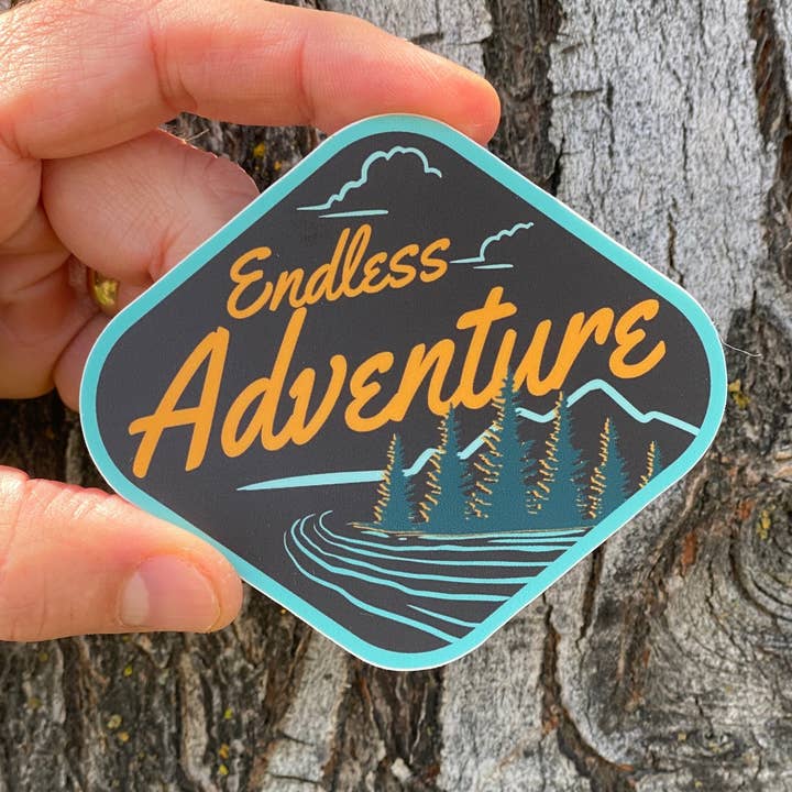 Endless Adventure Sticker-multiple options for wholesale by Salty Bear