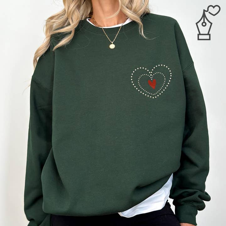 Sweatshirt de Natal bordada do Grinch por atacado de KylieBeth Designs