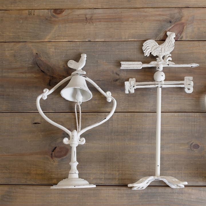 BIDKhome - Wholesale Bell - Cast Iron Rooster Bell 17.5"H