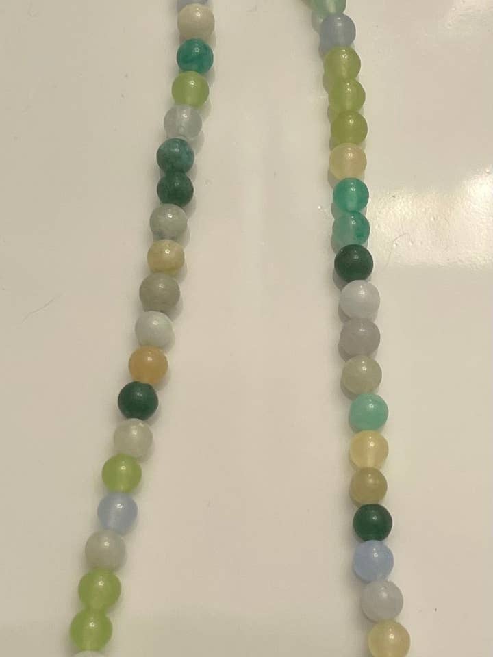 Collana con pietre preziose con perline rotonde per la vendita all'ingrosso da parte di Dragonfly Mama Designs, LLC