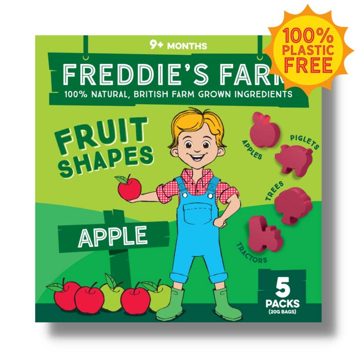 Freddie's Farm Ltd – Großhandel Fruchtsnacks – Freddie's Farm Fruit Shapes - Multipack Apple