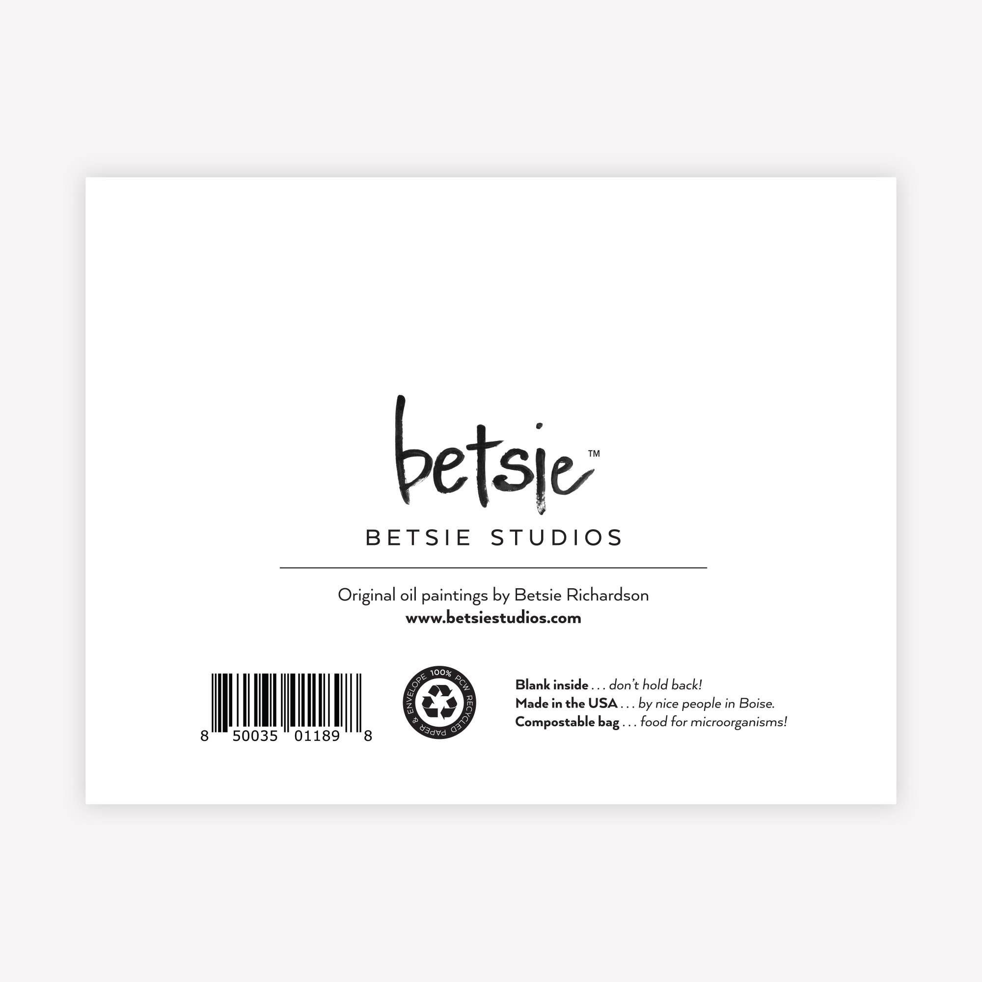 Betsie Studios - Wholesale Everyday Greeting Card - "A happy childhood starts anytime" Greeting Card 1