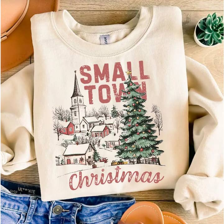 Small Town Christmas Tee Small Town Christmas Tee