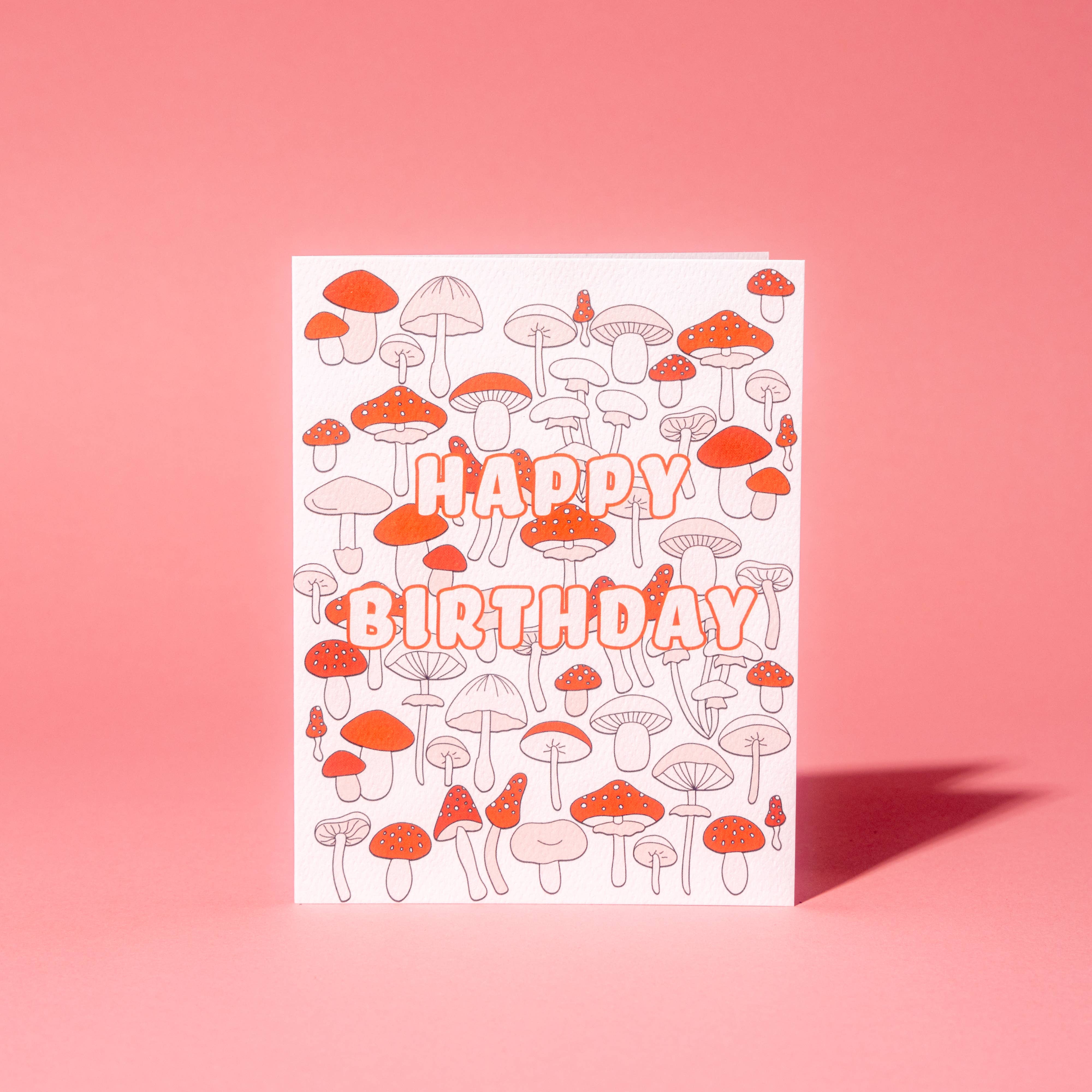 Illustrating Amy - Wholesale Birthday Card - Mushroom Birthday Card2