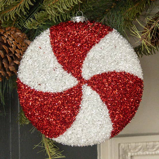 8.5" PEPPERMINT ORNAMENT for wholesale by Ragon House