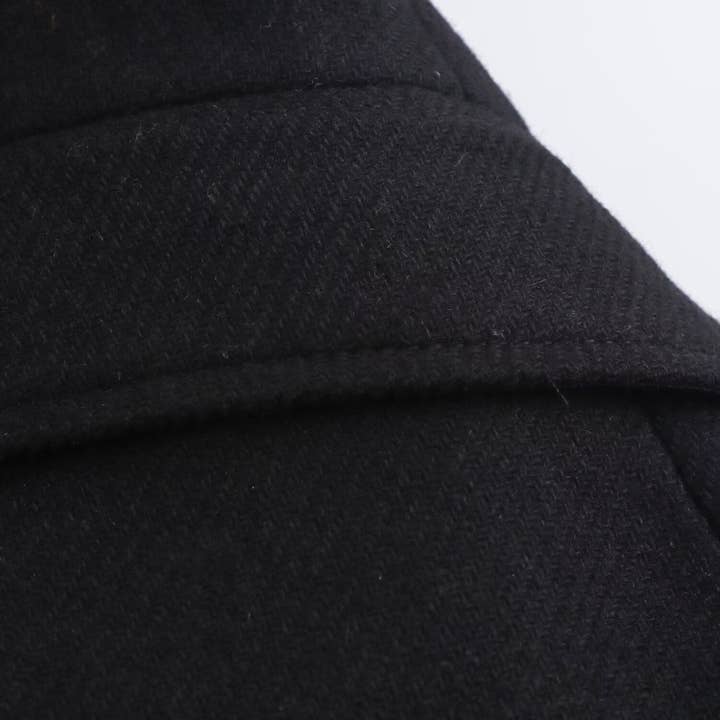 Marayn – wholesale Fur/faux fur coat – Women's – Chic Faux Fur Collar Belted Wool Coat 2025 Spring9