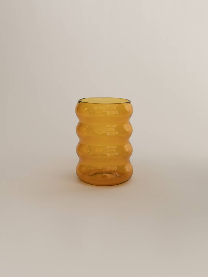 6oz Ripple Cup, Yellow (Set of 2) for wholesale by Sophie Lou Jacobsen