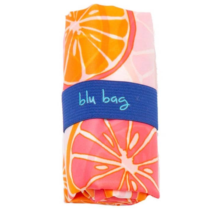 rockflowerpaper - Wholesale Grocery/Shopping Bag - CITRUS RED blu Bag Reusable Shopper Tote