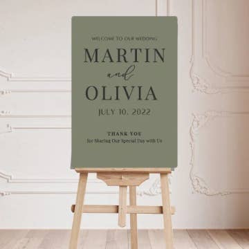 Traditional wedding welcome sign | Boho wedding sign | Personalised sign | Retro wedding sign for wholesale by Lavender Co Creative