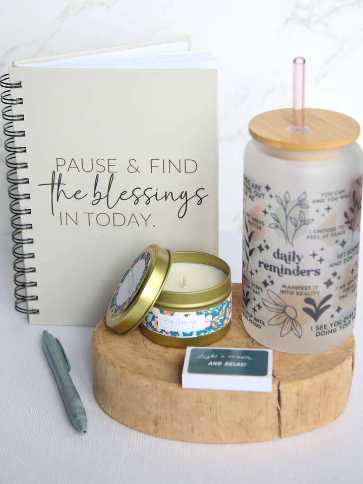 Coffret cadeau pour tenir un journal, cadeau pour elle, cadeau de sympathie, remerciement pour la vente par The Inspiration Haven