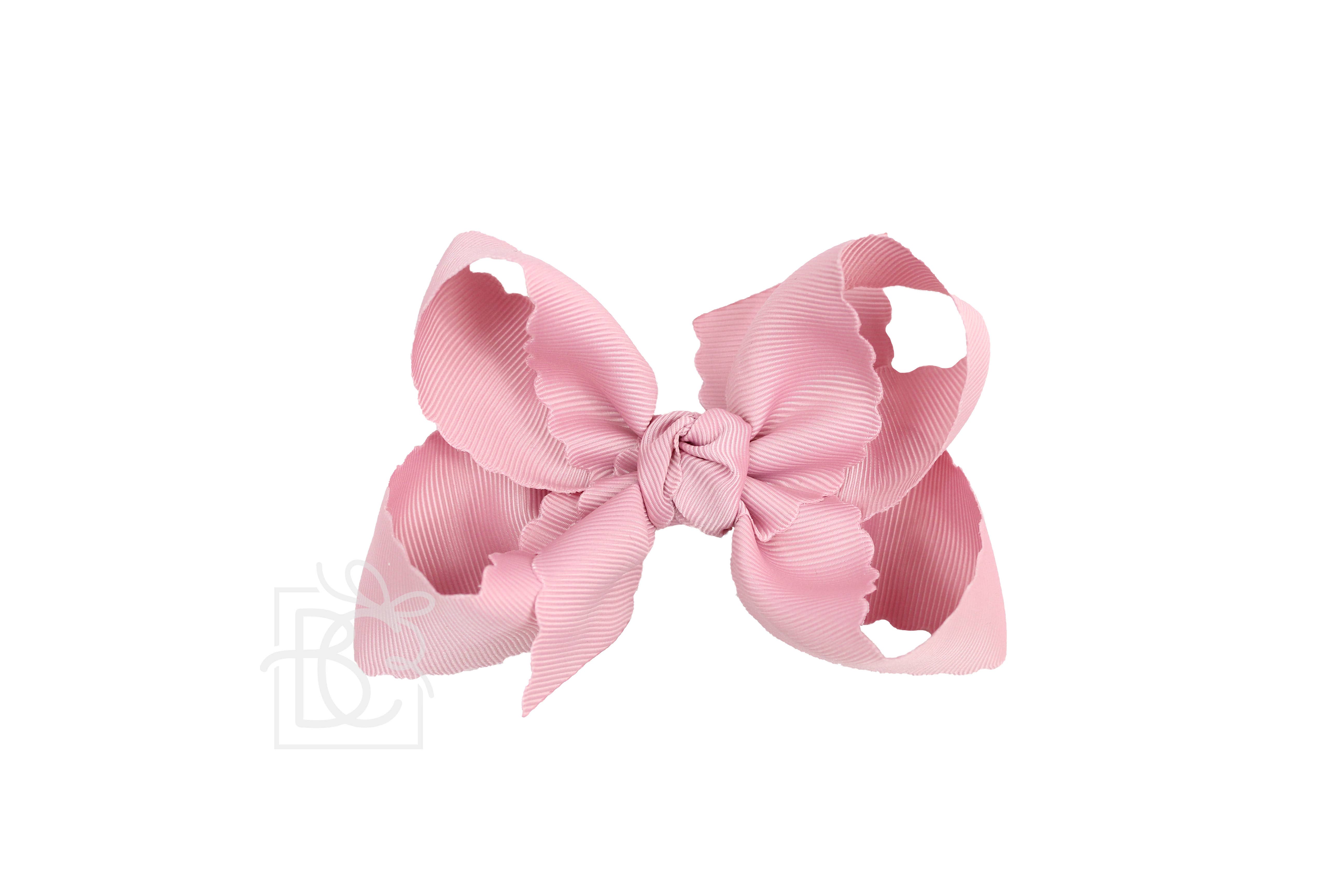 Beyond Creations, LLC – wholesale Hair bow – Kids – SCALLOPED EDGE BOW28