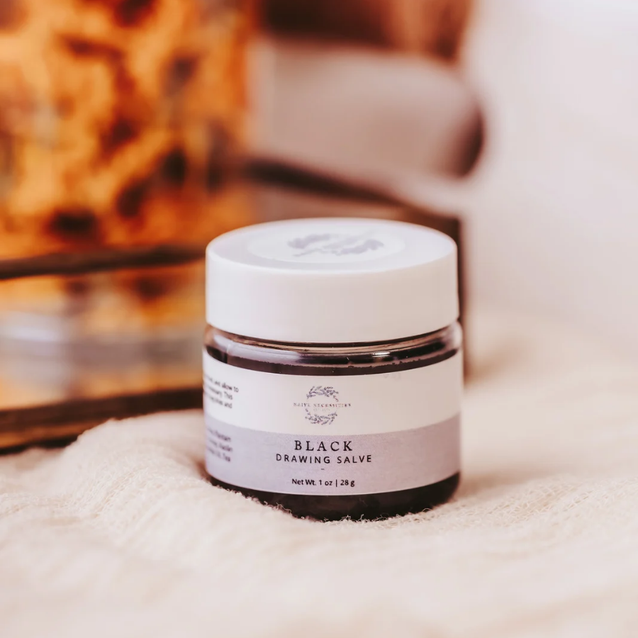 Naive Necessities - Wholesale Healing salve/balm/cream - Black Drawing Salve2