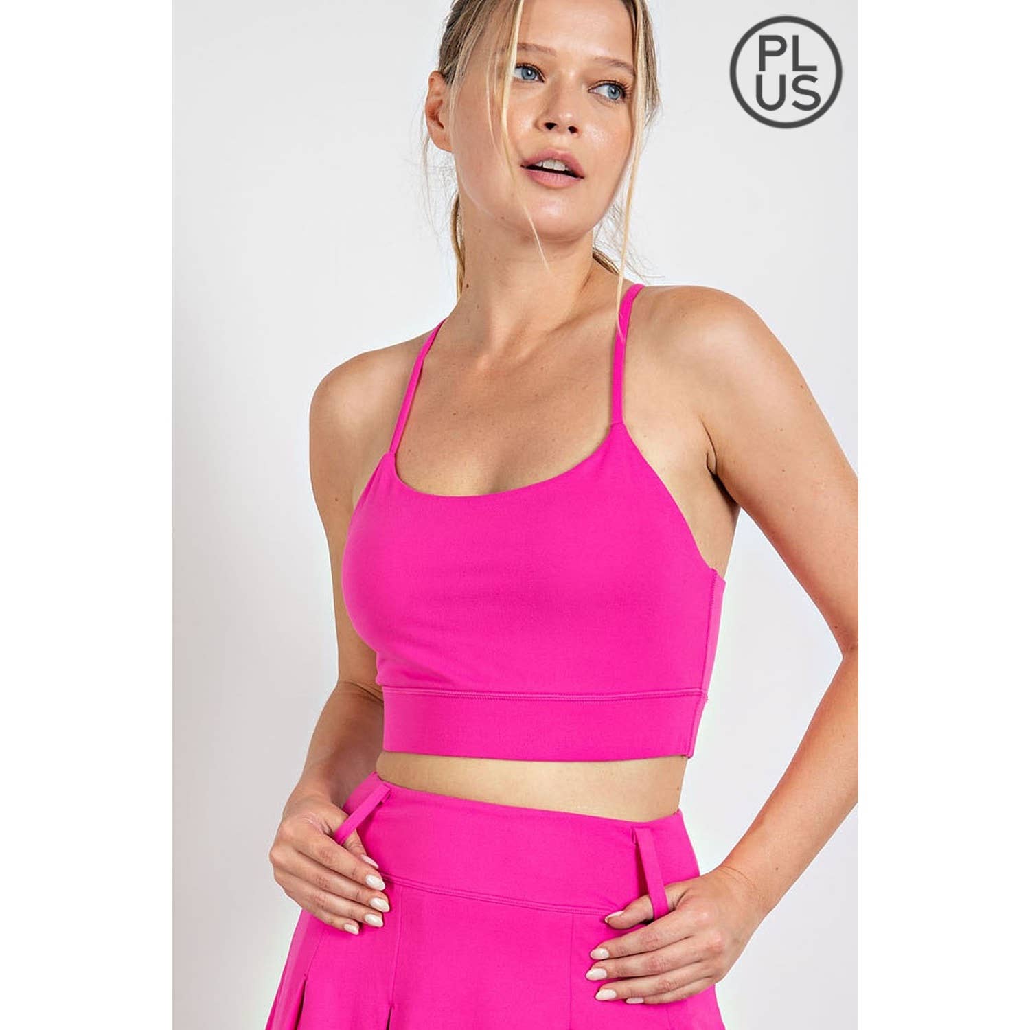Rae Mode - Wholesale Sports Bra - Women's - PLUS SIZE BUTTER SPORTS BRA WITH ADJUSTABLE STRAP50