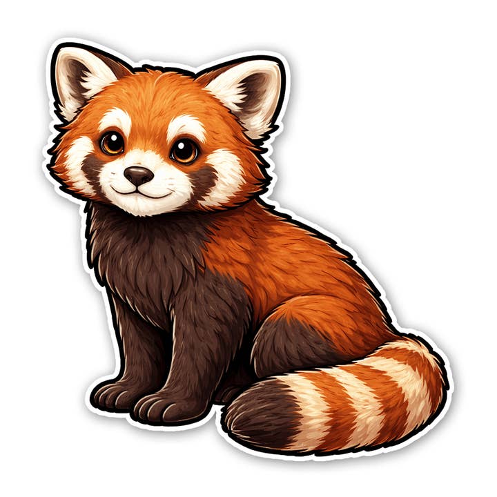 Rory the Red Panda sticker for wholesale by Sticker Atlas