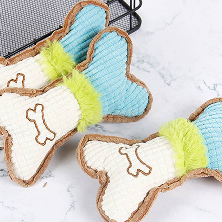 Toby Supply - Wholesale Pet Squeaky Toy - Dog - Pet Chew Squeaky Pet Toy Corn Cob Bone Design_CWMM5238
