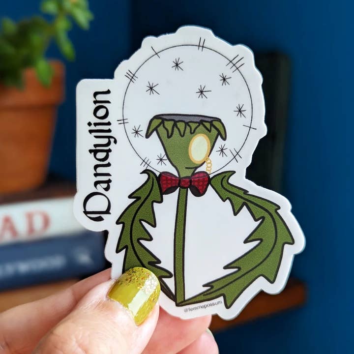 Dandylion Sticker for wholesale by femmepossum