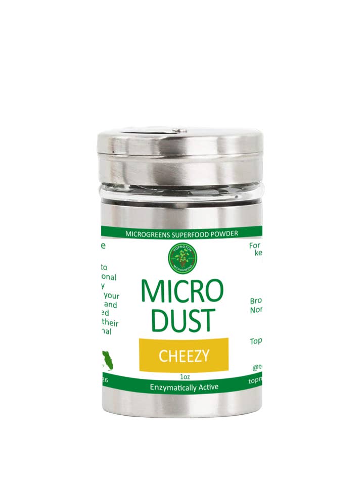 Cheezy MicroDust, Microgreens Seasoning, 1oz for wholesale by TopNotch Microgreens