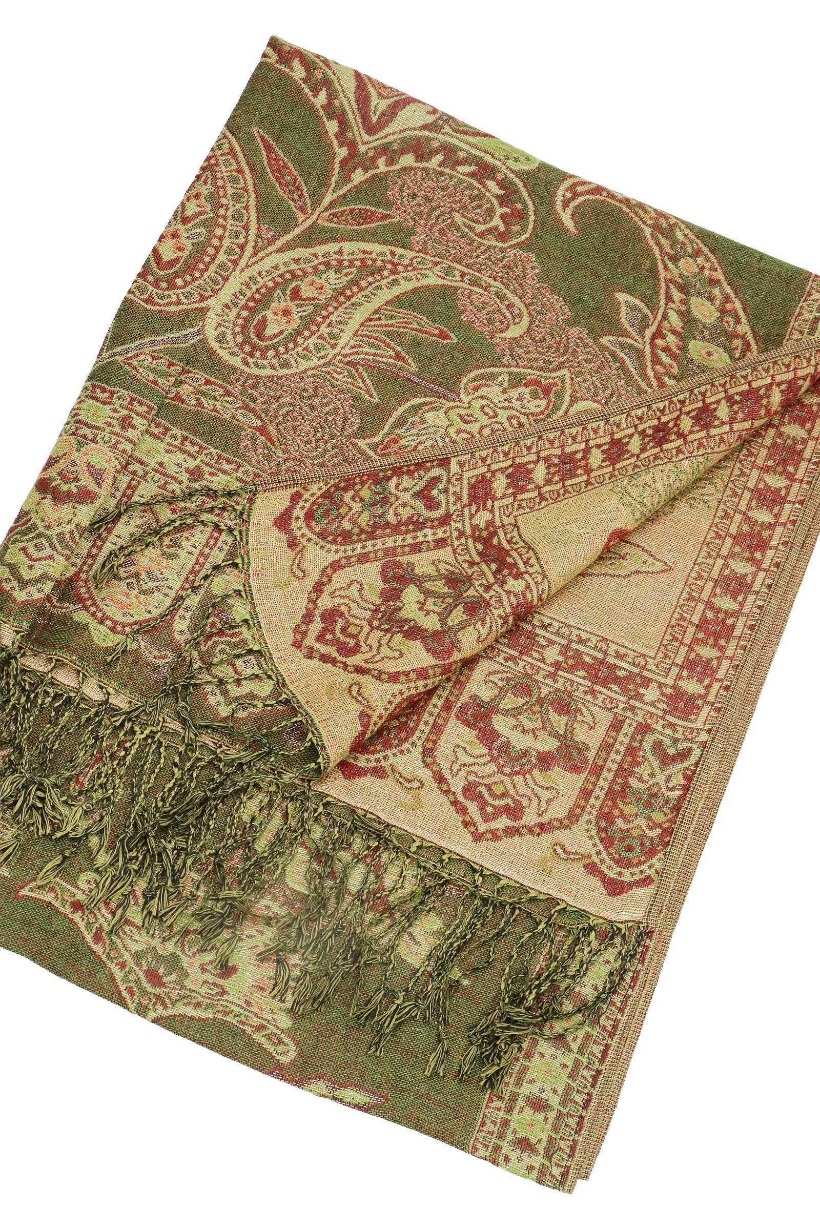 Assorted Paisley Vineyard Metallic Twist Pashmina Shawl for wholesale on Faire10