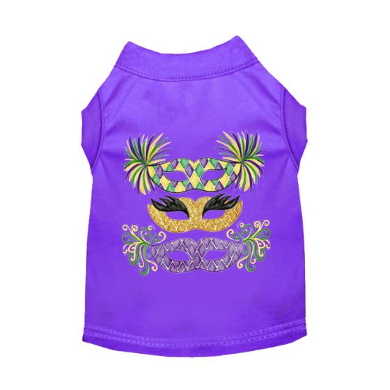 Mardi Gras Masquerade Pet Tee for wholesale by Bark Fifth Avenue